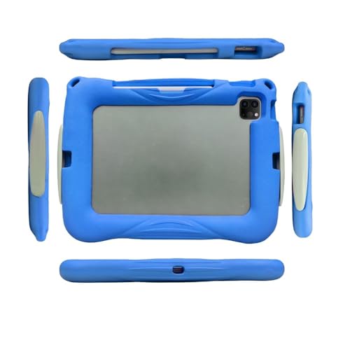 Coque iPad Pro 11 antichoc enfant rigide avec protection angles renforcés bleu