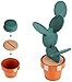 Zestaw podstawek wykonany z winylu, pojedynczo lub zestawiony jako wzór kaktusa w doniczce, 6 sztuk, artykuły dekoracyjne do kuchni / stołu / baru