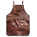 Grembiule da barbiere in pelle PU Grembiule in pelle regolabile Grembiule regolabile con due tasche per barbiere chef