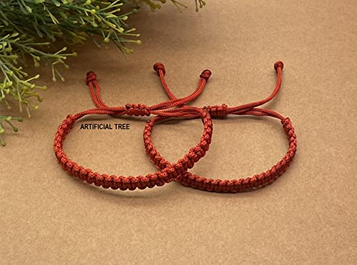 Image of ARTIFICIAL TREE HANDMADE KALA DHAGA BRACELET ADJUSTABLE FOR WOMEN MEN GIRLS BOYS Nazar Bracelets 2 Piece
