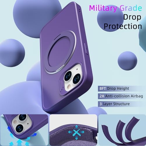Coque silicone iPhone 14 compatible MagSafe avec finitions premium et verres - 5