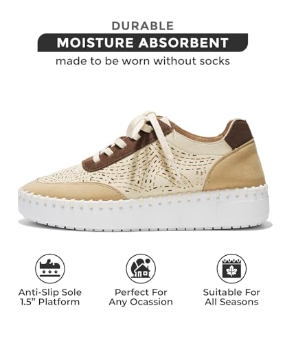 Project Cloud Shoes for Women with Leather Insole - Platform Sneakers for Women & Womens Loafers with Memory Foam, Flexible Womens Shoes Machine Wash & Sockless Wear (Azalea)3