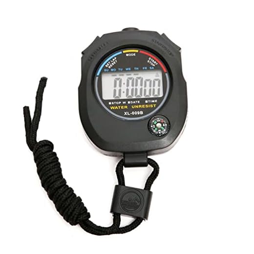 Cronómetro Digital con Alarma de Pulsera Am PM 24H Reloj de Mano LCD Cronómetro Deportivo Cronógrafo