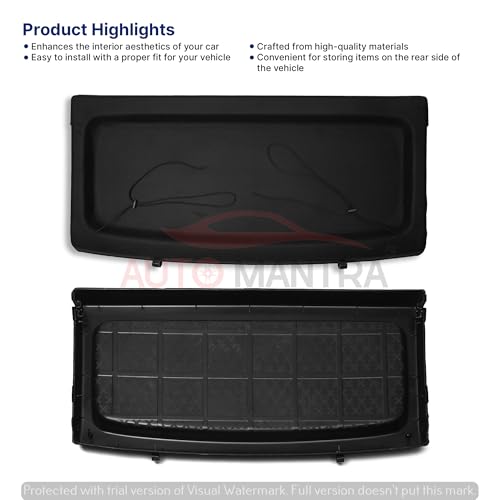 Image of Car Parcel Tray Diggi Luggage Tray in Perfect Fitting Compatible for Glanza