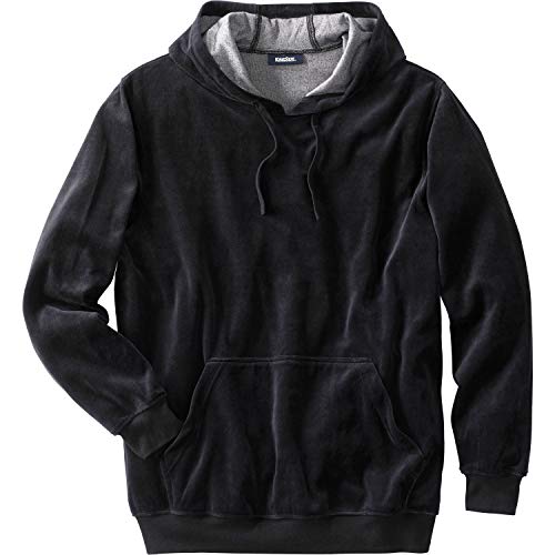 KingSize Men's Big & Tall Tall Velour Long-Sleeve Pullover Hoodie