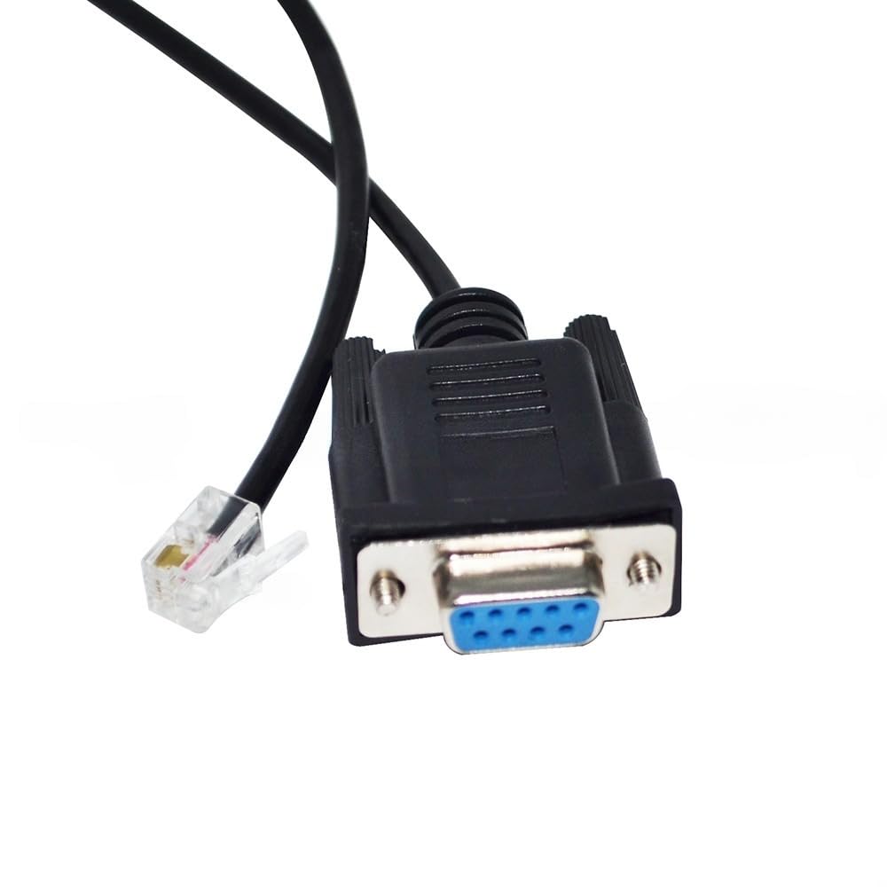 RIKYJIC DB9 RS232 Female to RJ10 RJ9 4P4C Male Adapter Cable for Meade 505 497 LXD55 Stellarium ETX125 ETX127 AUTOSTAR AudioStar Cable(1.8 Meters)