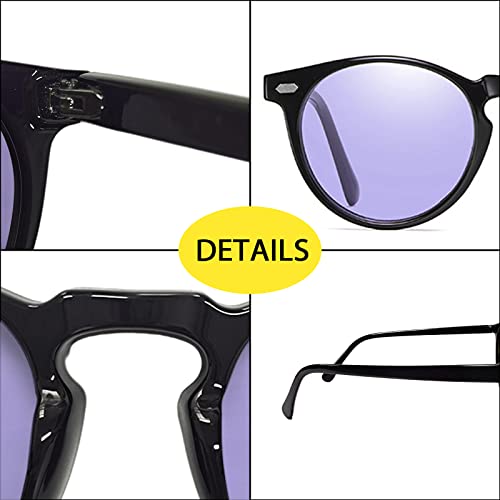 Image of K.LAVER Photochromic Polarized Sunglasses For Men Women UV Protection Round Clear Driving Glasses Anti Glare Eyewear Glasses