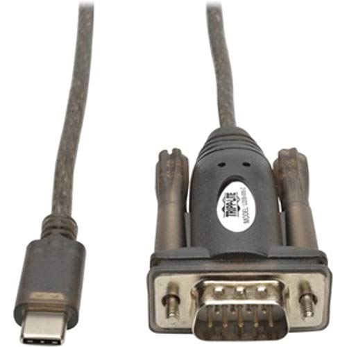 Image of TRIPP LITE USB-C to Serial Adapter Cable, DB9 RS232, Male-to-Male, 5-Foot / 1.52 Meters, USB 2.0, USB Type C to RS-232, Male-to-Male, 3-Year Warranty (U209-005-C)