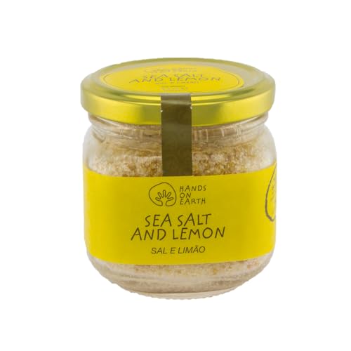 Sal Marina Ecológica con Limón | Condimento para Carnes Magras y Ensaladas | Bote 120 g | 100% Natural y Sin Aditivos