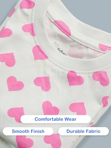 Image of Kidbea Kids Cotton Clothing Set | Ultra-Soft Printed Half Sleeve T-shirt & Shorts Set Comfort Fit Casual Wear for Boys & Girls