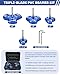 ERAYCO 4PCS Triple Blade PVC Pipe Reamer Kit, Plastic Pipe Fitting Reamer Tool for Plumbing, 3 Blades PVC Fitting Saver for SCH40, ABS, CPVC Pipe (1-1/2