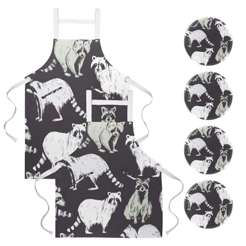 Tablier de serveuse ajustable avec broches pour restaurant et travail