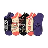 Bioworld 5-Pack of Adult Women's Naruto Ankle Socks