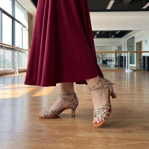 Image of MSMAX Women's Practice Ballroom Dancing Shoes Indoor Performance Latin Dance Shoes for Woman