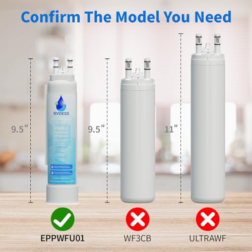 Image of FPPWFU01 Water Filter Replacement, 3 Pack | Compatible with Frigidaire FPPWFU01, PurePour PWF-1, Electrolux EPPWFU01, PureAdvantage PWF-1