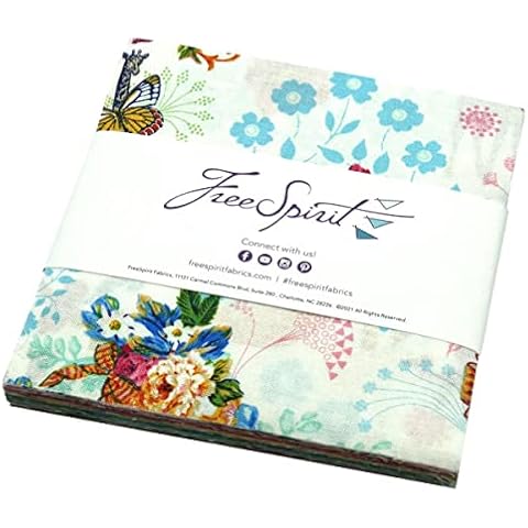 Free Spirit Telas Jardin de Reine Charm cuadrados Cover