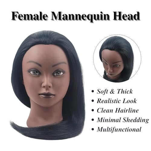 mannequin head with hair for braiding 16 inch practice hair mannequin head for hairstyling traning manikin doll