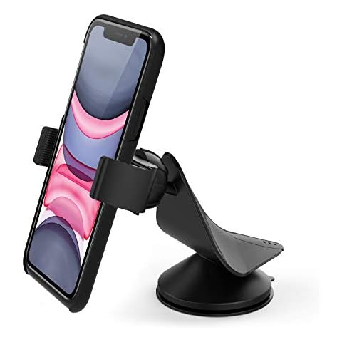 Arteck Car Mount, Universal Mobile Phone Car Mount Holder 360° Rotation for Auto Windshield and Dash, for Cell Phones Apple iPhone 14, 14 Pro, 13, 13 Pro, 12, 11, Xr, Xs, Android Smartphone, GPS Cover