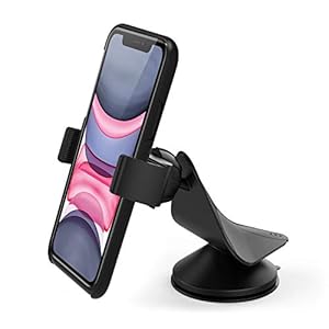 Arteck Car Mount, Universal Mobile Phone Car Mount Holder 360° Rotation for Auto Windshield and Dash, for Cell Phones…