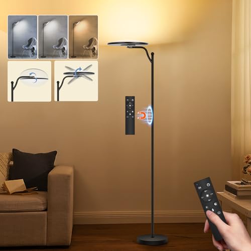 Oraymin Stehlampe Wohnzimmer 32W, Deckenfluter Stehleuchte...