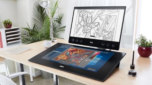 Dell Canvas 27 – 27” QuadHD (2560 x 1440) Interactive Touchscreen Display/Drawing Tablet, 100% AdobeRGB, 20 Point Touch, 1.07 billion colours, EMR Pen, 2048 Pressure Levels, Built-in Stand (Renewed) - Image 6