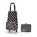 reisenthel foldabletrolley - Carrito de Dos Ruedas portátil para irte de Compras y de picnics espontáneamente, Trolley Plegable y ahorrador de Espacio, en Puntos Mezclados
