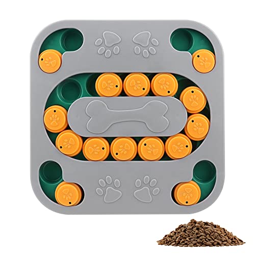 CHEVVY Distributeur de Nourriture à Alimentation Lente en PP de Qualité Alimentaire Bols d'alimentation avec Labyrinthe de Puzzles Jouets Puzzle pour Chien pour Digestion Plus Facile et Saine