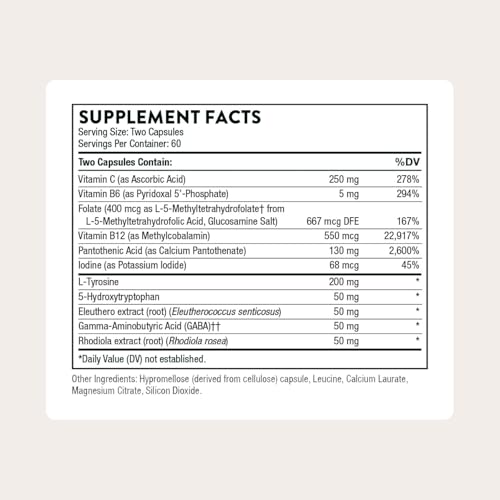 THORNE - Emotion Balance Support (Formerly Deproloft-HF) - Botanical Supplement for Positivity and Stress Management* - 120 Capsules - Image 3