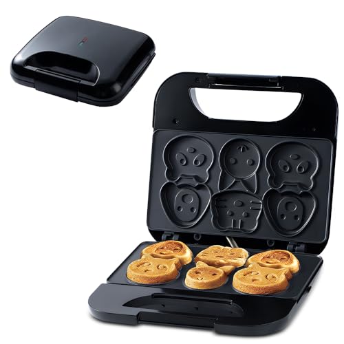 Listado de Gofreras los preferidos por los clientes. 48 SZITW Mini máquina para Hacer gofres con Animales, Haga 6 panqueques Diferentes con Forma de Gato y Perro, gofrera eléctrica Antiadherente, Regalo Divertido para Desayuno para...