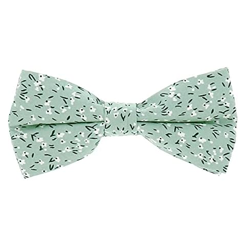 Noeud Papillon Liberty Vert d'eau - cravateSlim Cover