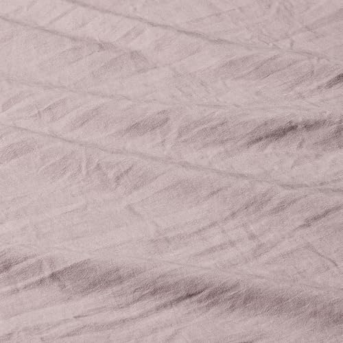 Image of Amazon Basics Brushed Microfiber Comforter Set, Extra Soft with Natural Texture, 3-Piece, Queen /Full, Purple, Oeko-TEX Certified, Warm