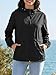 Cicy Bell Regenjacke Damen Wasserdicht Leichte Outdoorjacke mit Kapuze Übergangsjacke Regenmantel Windbreaker Wanderjacke Atmungsaktive Packbare Funktionsjacke.Schwarz S