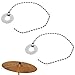 TUOREN 2Pack Drum Set Cymbal Chain for Rides, Crashes, Chinas, and Effect Cymbals 11.5