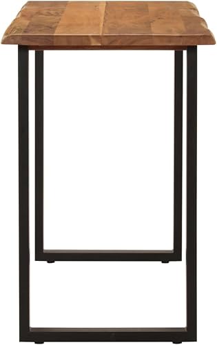 Miniatura 3 de YPWRENH Mesa de cóctel decorativa de 43.3 x 19.7 x 29.9 pulgadas, madera maciza de acacia para comedor, cocina o sala de estar