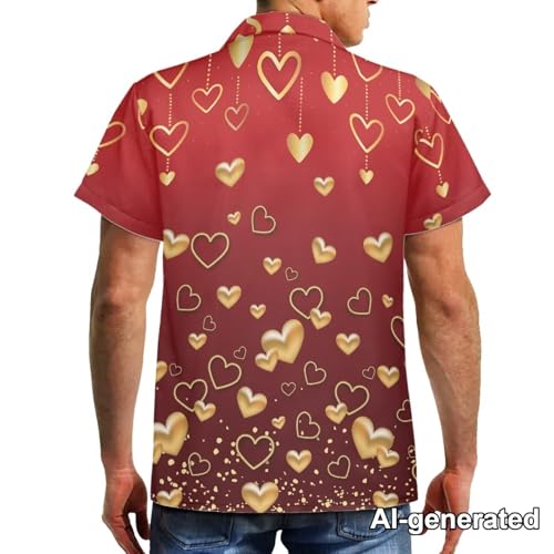Image of Hawaii Matching Couple Outfits Husband and Wife Clothing Fashionable Mens Casual Shirts Hawaii Dress with Soft Fabric