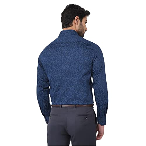 Image of blackberrys Printed Cotton Slim Fit Mens Shirt