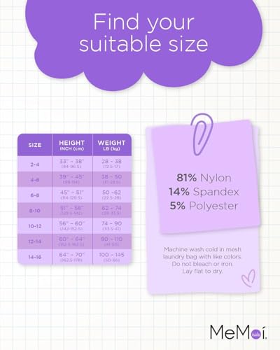 MeMoi Girls' Heathered Heart Opaque Nylon Tights4