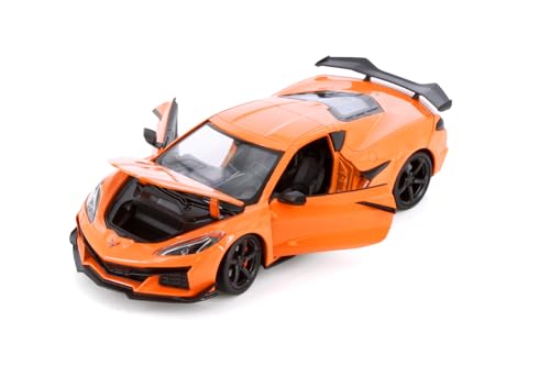 Welly Chevy Corvette Z06 Hardtop 2023 1:24 Naranja miniatura 3