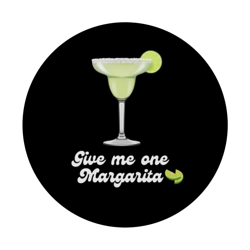 Give Me One Margarita PopSockets Swappable PopGrip, Black - Image 3