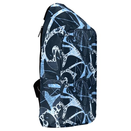 Sac à dos abstrait compact contre le mal de dos en voyage - 4