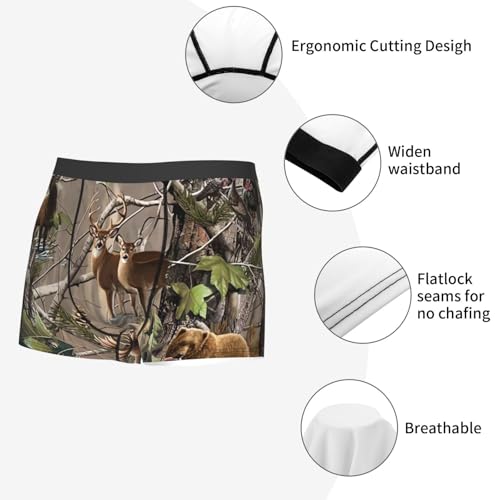 Men's Underwear Wildlife Hunting Deer Bear Elk Boxer Briefs Ultra Breathable Stretch Mens Moisture Wicking Underwear2