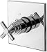 Newport Brass 3-994TS Single Handle Square Thermostatic Valve Trim with Metal Cr, Polished Chrome