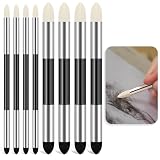8 Stück Oil Pastel Blending Tool Papierwischer weiche Ölkreiden für Künstler - Mischschwammstift für Pastellfarben, doppelseitiger wiederverwendbarer Zeichenkunst-Skizzen-Reibeschwamm-Pinsel