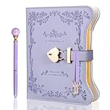 Diary with Lock for Girls & Women - 360 Pages Journal with Lock and Keys, Pen and Gift box – Gift Ideas for Birthday Christmas, Cute Journals Set for Girls Ages 8-14 (Lavender Purple)