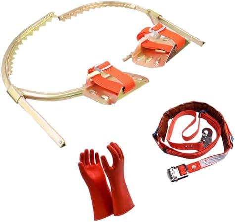 Professional Tree Climbing Gear Set with Pole Climbing Spikes, 352lbs Load Capacity Foot Buckle, Ideal for Electricians, Lumberjacks, and Fruit Pickers