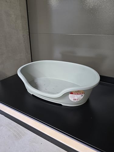 Flamingo Hundebett Tuck – Oval Grün | Größe M (70 × 47 × 22 cm) | Praktisch, Stilvoll & Leicht zu Reinigen!