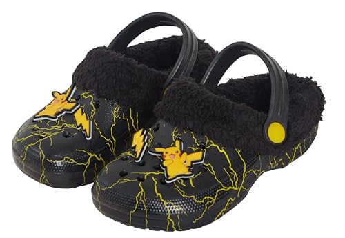 Chaussures de maison filles garçons sabots Pikachu Pokémon pantoufles enfants fourrées