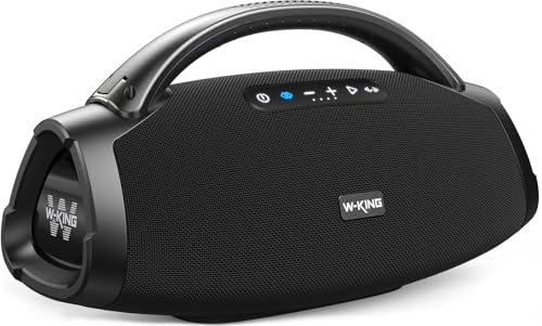 330W Peak Loudest Boom Box, 7.5' Subwoofer/2.1Ch/IPX7 Waterproof, 200W RMS Party Large Bluetooth Speaker Wireless with 2 Woofers/DSP/BT5.4/APP/Fast Charge/OTG/AUX/Guitar-in, Massive Bass for Outdoors