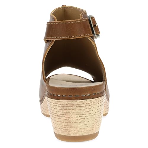 Image of Dansko Lizzy Peep-Toe Booties for Women - Linings from Recycled Materials and Leather for Breathability- Lightweight Rubber Outsole for Long-Lasting Wear