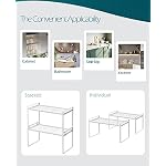 Cabinet Shelf Organizer, Pantry Shelf Rack, White 16x8.3x9.5 - Image 4